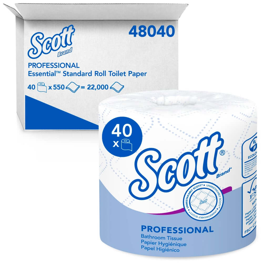Scott Standard Roll Toilet Paper 40 rolls/case 899.48040